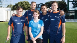 Black Cap Surprise for Young Cricket Fanatic